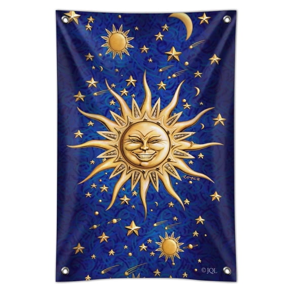 Celestial Suns Moon Shooting Stars Home Business Office Sign