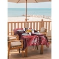 thumbnail image 2 of Outdoor Tablecloth with Umbrella Hole for Patio/Picnic/Party/Camping, Red Trees Waterproof Table Cloth Rectangle Table Cover Washable, Country Forest Branches Nature Light View (60"x 102"), 2 of 9