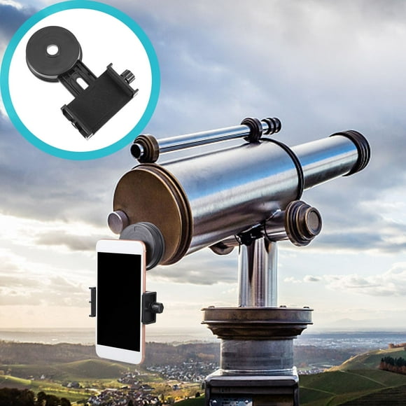 OULII 1Pcs Spotting Scope Smartphone Adapter for Outdoor Observation Black ABS Plastic 4.72X3.14X1.38In