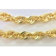 thumbnail image 2 of 10K Solid Yellow Gold Necklace Rope Chain 3mm 16" 18" 20" 22" 24" 26" 30" 100% Genuine 10k Stamped Gold Made in Italy, 2 of 8
