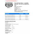 thumbnail image 2 of Front Left Brake Caliper 1 - Compatible with 2008 - 2019 Ford E-450 Super Duty Base - Autopart Premium, 2 of 2