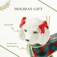 thumbnail image 6 of Spode French Poodle Ornament - Dolomite Holiday Table Accent for Seasonal Displays, Christmas Dog Ornament, Coordinates with Christmas Dinnerware Set & Holiday Tableware - Hand Painted Décor, 6 of 7