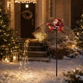 thumbnail image 3 of Solar Christmas Garden Stake Light, Santa Claus Deer Watering Can Light, Outdoor Waterproof Metal Yard Lamp with LED String Light for Porch Lawn Patio, 3 of 6