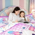 thumbnail image 5 of Manfei Amphibian Axolotl Print 7-Piece Twin Bedding,Pastel Salamander Bedding Comforter Set,Colorful Stars Reversible, 5 of 7