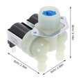 thumbnail image 2 of EXHUMKY Side Entry Fill Valve Nylon Multi 1Pack Stable Water Flow for Washer Repair and Household Use, 2 of 8