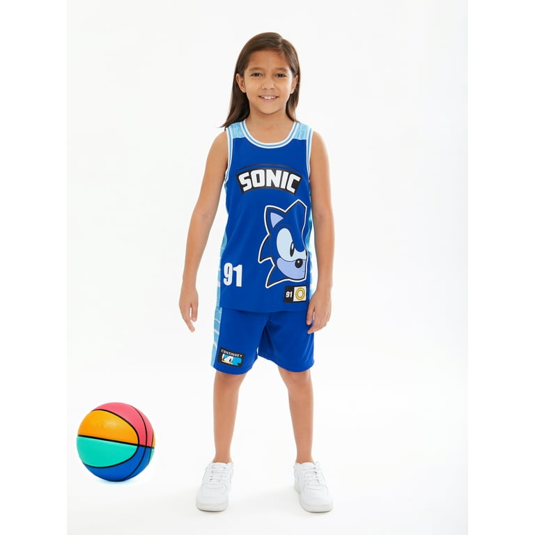 sonic the hedgehog basketball jersey