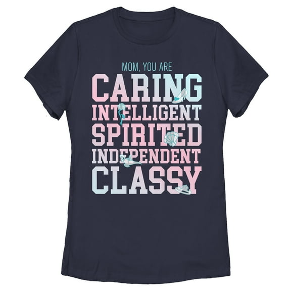 Women's Disney Princess Mom You Are Everything  Graphic Tee Navy Blue Small