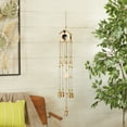 thumbnail image 2 of DecMode 36" Bronze Metal Indoor Outdoor Bird Windchime with Glass Beads and Bells, 2 of 10
