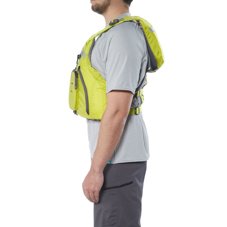 NRS CVest Life Jacket (PFD) - Lime, XL/XXL, Type III, 16 Lbs Buoyancy For Kayaking & Water Sports