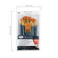 thumbnail image 2 of Royal & Langnickel - 15pc Golden Taklon Assorted Big Brush Acrylic Paintbrush Set, 2 of 8