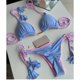 thumbnail image 2 of [Value Choice] 2022 Botella De Baño Para Mujer/Traje Triangular/Bikini Con Asa V/Cintura/Naranja 2 Piezas, 2 of 4