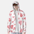 thumbnail image 4 of Sigee Pink Hearts Print UPF50+ Men's Sun Protection Hoodie Shirt SPF UV Shirt Long Sleeve Fishing Outdoor Lightweight, S-3XL, 4 of 9