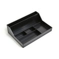 thumbnail image 2 of Staples TRU RED 6-Compartment Plastic Desktop Organizer Black  3/Pack TR55259-CCVS, 2 of 3
