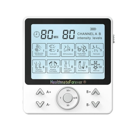HealthmateForever PRO10AB2C Touch Screen TENS Muscle Recovery & Pain Relief System (White)