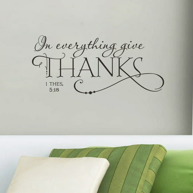 Adhesivos de pared de PVC que inspiran en todo, da las gracias