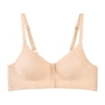 thumbnail image 1 of Women Sexy Front Button Shaping Cup Adjustable Shoulder Strap Large Size Underwire Bra, 1 of 6