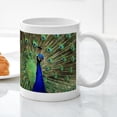 thumbnail image 5 of CafePress - Peacock Mugs - 11 oz Ceramic Mug - Novelty Coffee Tea Cup, 5 of 6