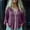 Purple women's boho tops a1, variant on Women's Fall Winter V Neck Long Sleeve Button Down Blouse Flowy Boho Casual Tops Solid Loose Pullover Vacation Fashion Clothes, Black M