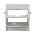 thumbnail image 3 of Bellaterra-Home 23 in. Single Sink Foldable Vanity Cabinet, White Finish, 3 of 10