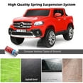 thumbnail image 5 of Costway Licensed Mercedes Benz x Class 12V 2-Seater Kids Ride On Car w/ Trunk Red, 5 of 8