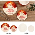 thumbnail image 4 of FREEAMG Merry Christmas Pot Holder Set of 2, Heat Resistant Round Cotton Hot Pads Table Mats Trivets for Hot Dishes/Pot/Bowl/Teapot/Hot Pot Holders, 7 Inch + 9 Inch, 4 of 7