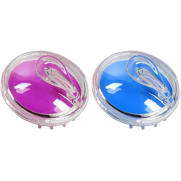 Hair Shampoo Brush Soft Silicone Hair Scalp Massager Waterproof Head Scalp Care Brush for Hair Growth, Exfoliator for Dandruff Removal 2 Pack