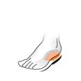 thumbnail image 5 of Heel Cushioning Shoe Insoles, Tanned Leather, Self-Adhesive, Kaps Elflex,1 Pair, 5 of 5