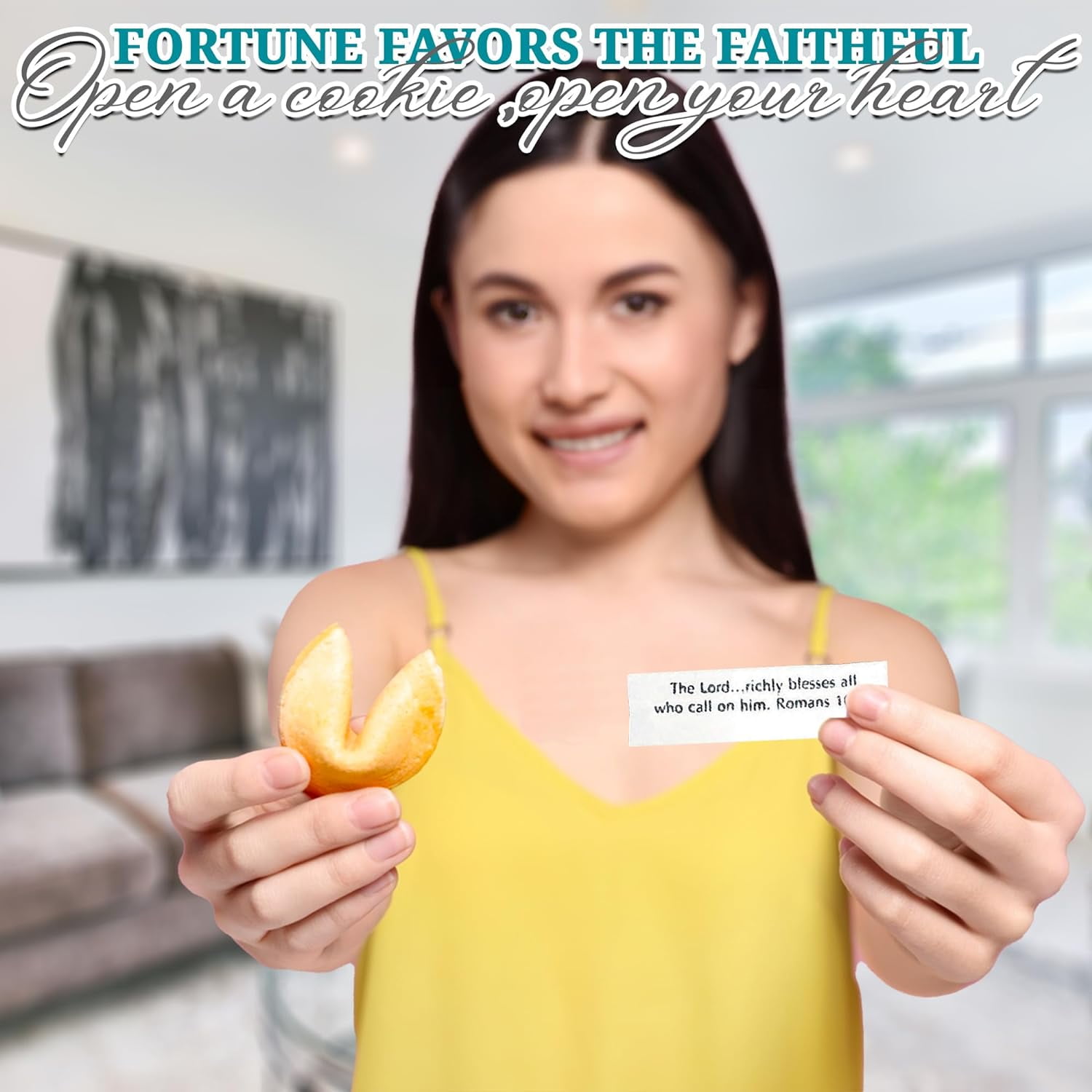 Fun Express Bible Verse Fortune Cookies, 50 pcs Individually Wrapped Bulk, Nourish Your Spirit, Feeding Faith and Unlock Wisdom with Fortune Cookies Bulk