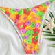 thumbnail image 4 of Conjunto de bikini para mujer Tie Dye Lace Up Back Traje de baño de dos piezas Feliz Sencillez, 4 of 5