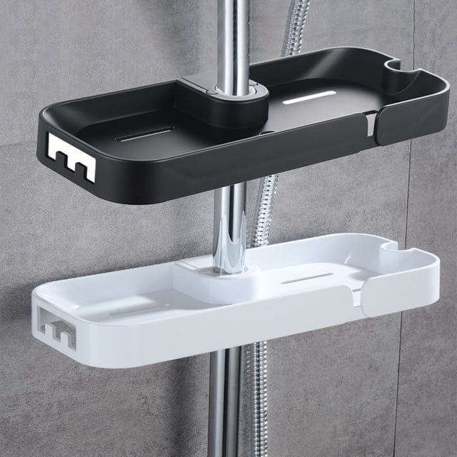 Fiudx Liquidación De Ofertas Flash Estante De Ducha Directo Para Barra Deslizante, Estante De Ducha Para Baño, organizador De Esponja, Jabón Para Champú, Adecuado Para 8 Postes De Ducha De Diferentes