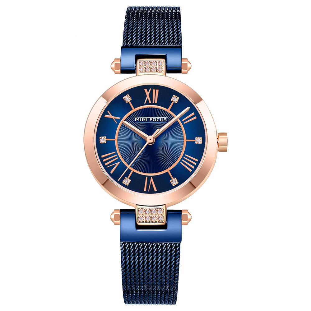 MINI FOCUS Top Luxury Brand Fashion Ladies Watch For Women Reloj Mujer Montre Femme Relogio Feminino Quartz Wristwatch Mesh Belt