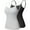 #2 2 Pack: Black/Gray, variant on 3 Pack Women's Basic Solid Camisole Adjustable Spaghetti Strap Tank Top Shapewear Slimming Cami With Built-in Bra| Black+White+Gray-L