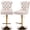 Velvet(Beige1), variant on GAKMCIL Thick Black Swivel PU Leather Barstools,Modern Upholstered Bar Stools with Adjustable Seat Height from 27-35in,Backs Tufted,270lb Load for Home Pub,Kitchen Island(Set of 2,Olive Green)