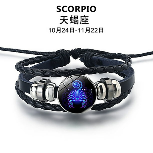 onlyliua para Interior/Exterior Pulseras para Hombres y Mujeres Pulsera de Cuerda de Cuero de Doce Piezas