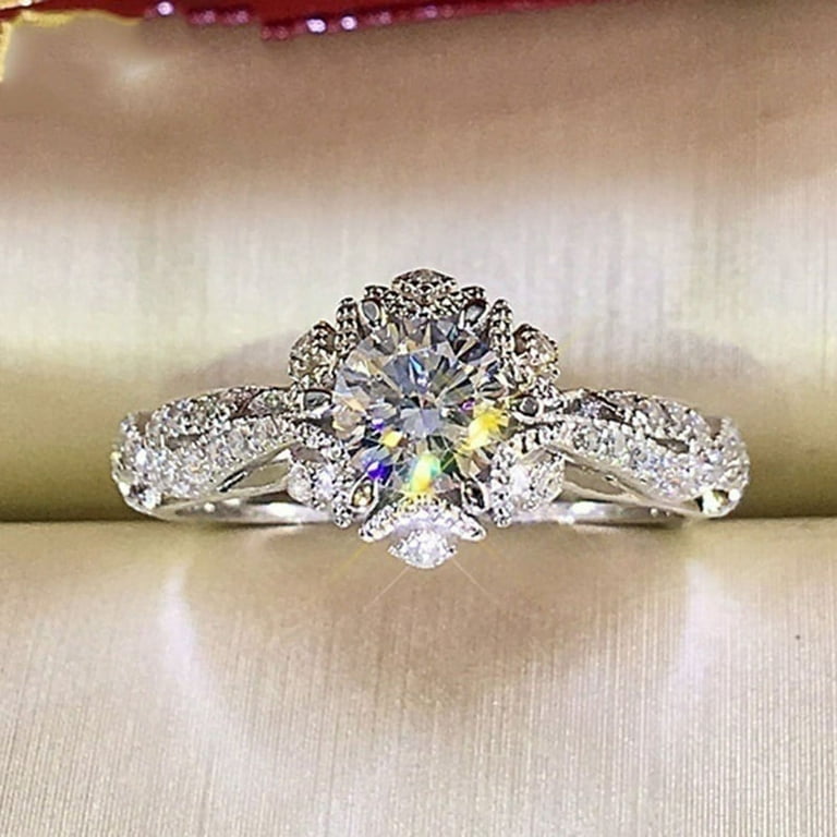 Newii Rings for Women Bridal Wedding Fashion Jewelry Engagement