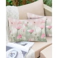 thumbnail image 6 of Pink Spring Floral Throw Pillow Cover 20 x 36 Inch Decorative Pillow Cover Green Botanical Summer Watercolor Lumbar Pillowcase Seasonal Rectangle Cushion Case for Couch Sofa Bed Living Room, 6 of 7