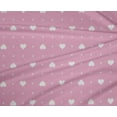 thumbnail image 4 of oneOone Polyester Lycra Fabric Dot & White Heart Decor Fabric Printed BTY 56 Inch Wide, 4 of 4