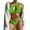 AG, variant on Sngxgn Women Bikini Sets 2 Piece Swimsuit High Waisted V Neck Bathing Suits(Green,S)
