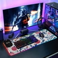 thumbnail image 6 of Red Pomegranate with Blue Leaves on White Background Wireless Charging RGB Gaming Mouse Pad Large Keyboard Mat Rubber Base 13 Light Modes, 6 of 6