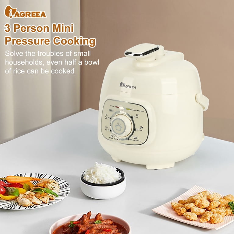 IAGREEA 1.8L Pressure Cooker, 3 Person Multi-Functional Mini IAGREEA 1.8L Pressure Cooker, 3 Person Multi-Functional Mini