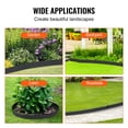 thumbnail image 6 of KFFKFF 4 PCS Metal Landscape Edging 40" L x 8" H Galvanized Steel Garden Border Flexible Hammer-In Outdoor Landscaping Edge with 6 Clips for Lawn, Garden, Walkway, Yard (Black), 6 of 9