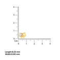 thumbnail image 5 of Auory Elegant Golden Bow Stud Earrings with Sparkling Moissanite Accents for Women, 5 of 10