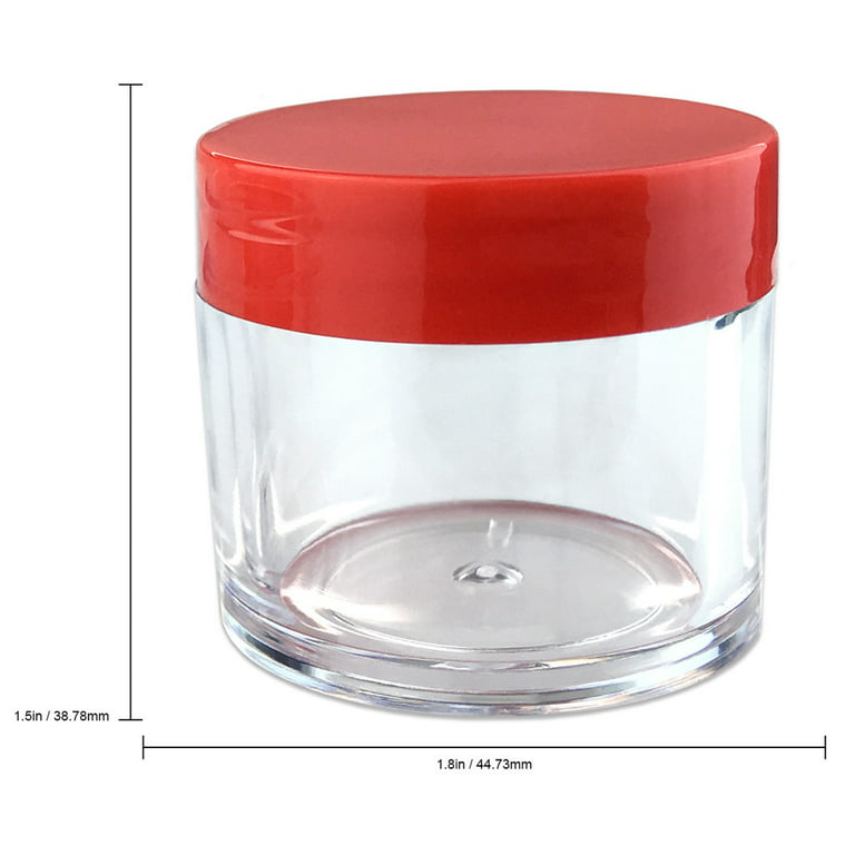 Round Plastic Candy Container with Lid - 6″ x 1-1/2″ - 175C