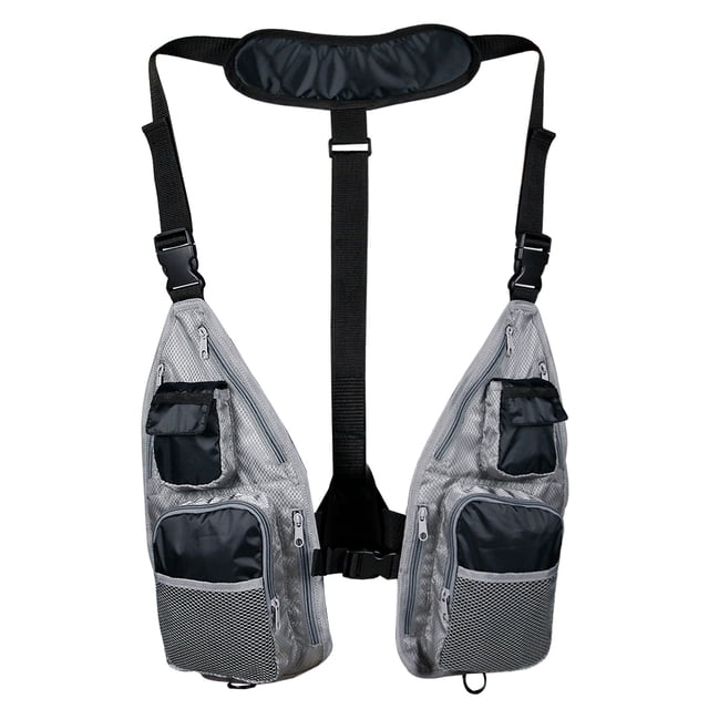 Ultra- Men Women Breathable Adjustable Waistcoat with Pockets D Rings for Boating Kayaking Fishing