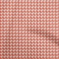 thumbnail image 1 of oneOone Cotton Silk Orange Fabric Houndstooth Quilting Supplies Print Sewing Fabric By The Yard 42 Inch Wide, 1 of 4