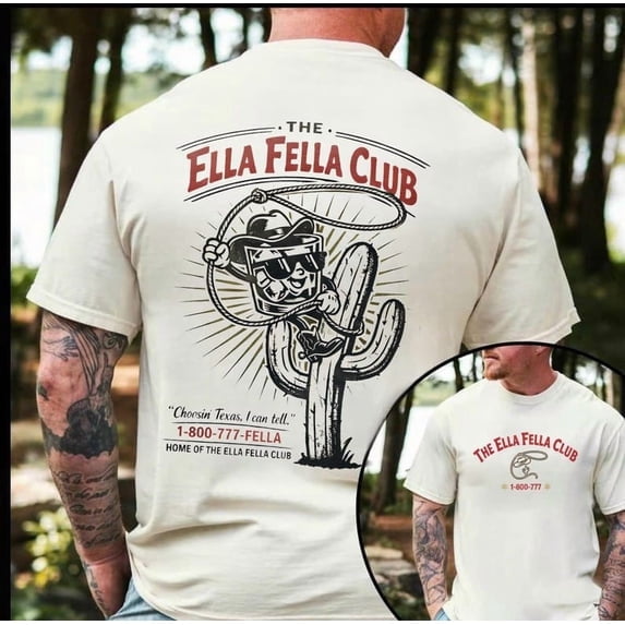 The Ella Fella Club Graphic Tee, Western Country Concert Shirt