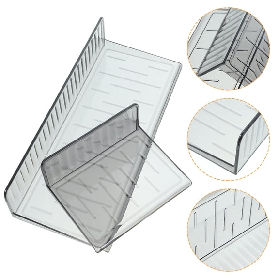 WEAVILUX floating wall shelf Bathroom Shelves PET Storage for Toothbrush in Bathroom 1 Set