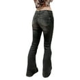 thumbnail image 3 of Y2K Flare Pants For Women Low Rise Cargo Pants Retro Harajuku Skinny Jeans Denim Trousers Streetwear, 3 of 6