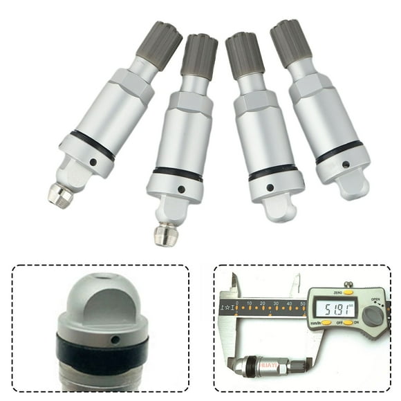Bgsha 4pc TPMS aluminum Valve Stem Service Kit Replacemen for Tire Valves for Tesla