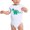 White, variant on Babysaurus one-piece bodysuit, Baby Dinosaur Romper Infant bodysuit - Orange CA165DINO S1 3-6